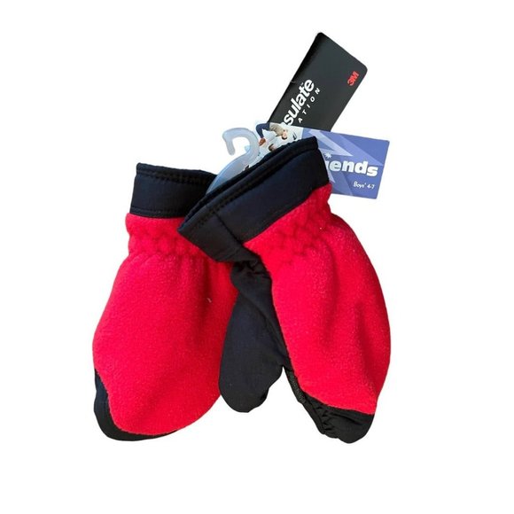 Boys 4-7 Just Friends Thinsulate Insulation 3M Mittens - Picture 4 of 7